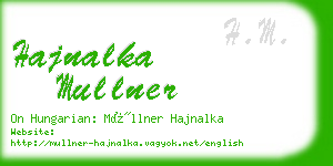 hajnalka mullner business card